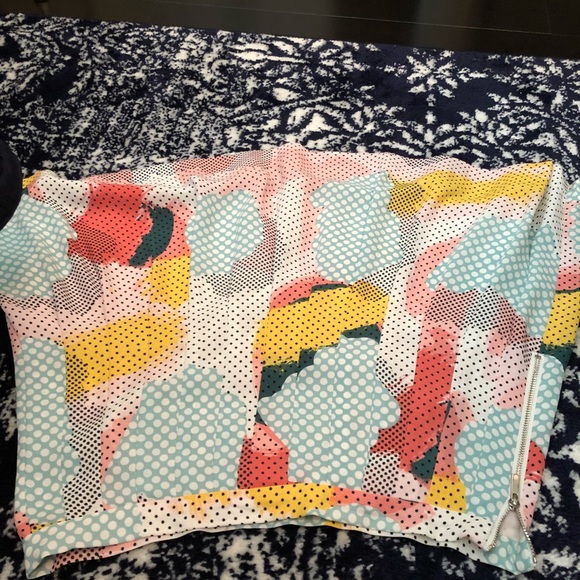 1 State flirty pin tuck mini skirt - Picture 3 of 5